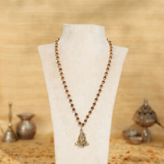 Shiva Adi Yogi Rudraksha Necklace IN Dual Tone